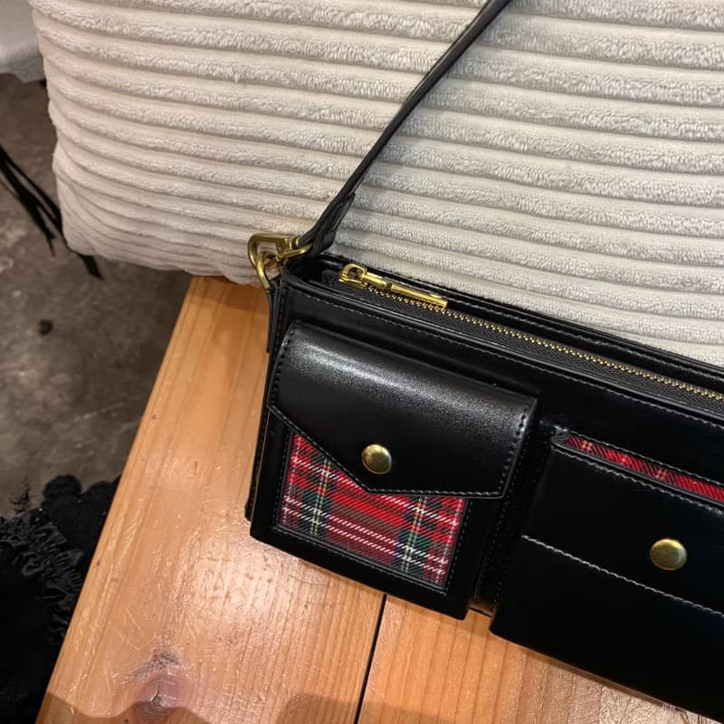 秋冬新時尚 小眾原創設計高級感信封包腋下包復古法棍包斜挎包