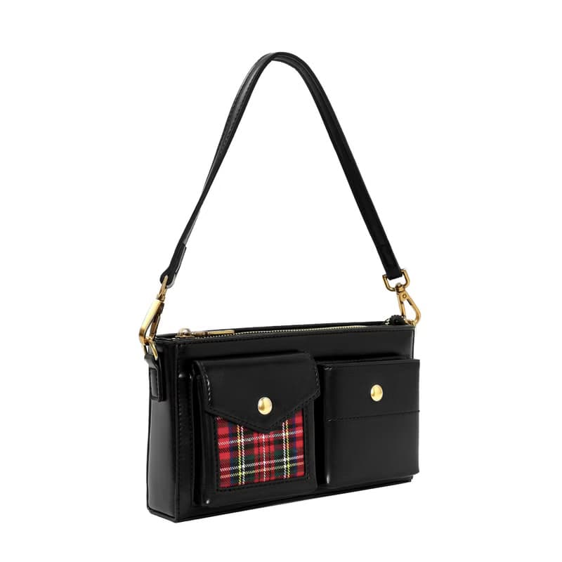 秋冬新時尚 小眾原創設計高級感信封包腋下包復古法棍包斜挎包