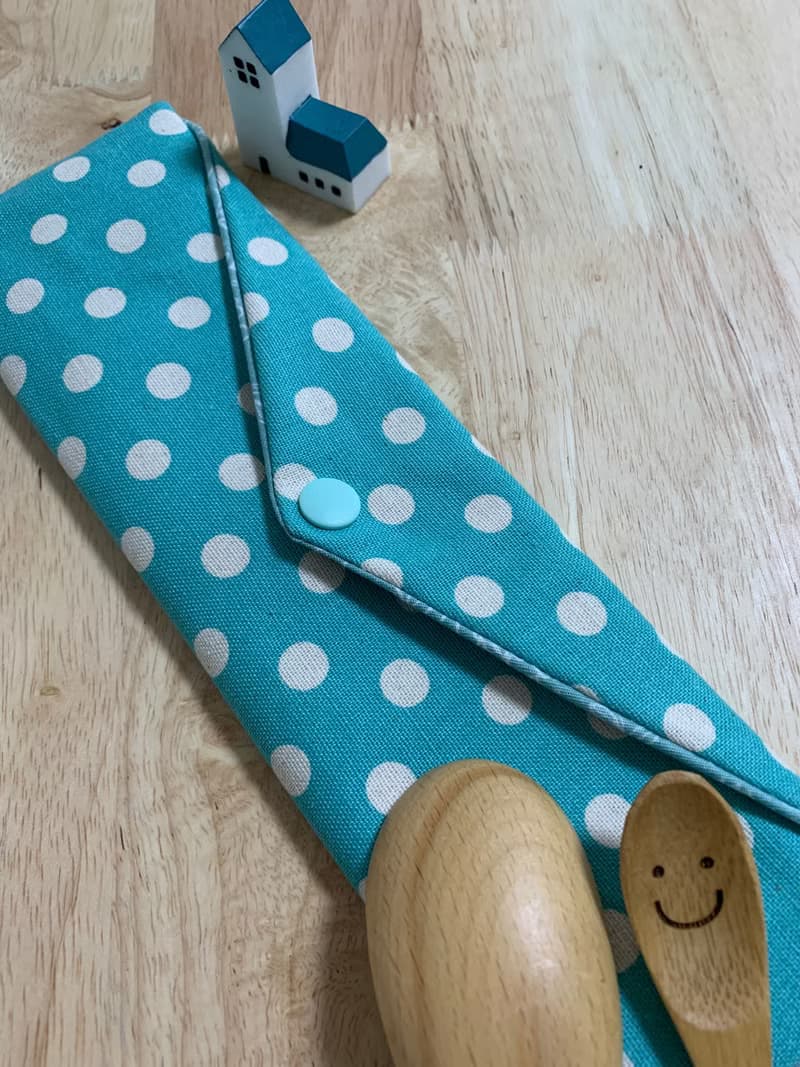 文青風環保純棉筷袋 浪漫圈圈 柔情湖水 日本 潮物 收納 手作餐具