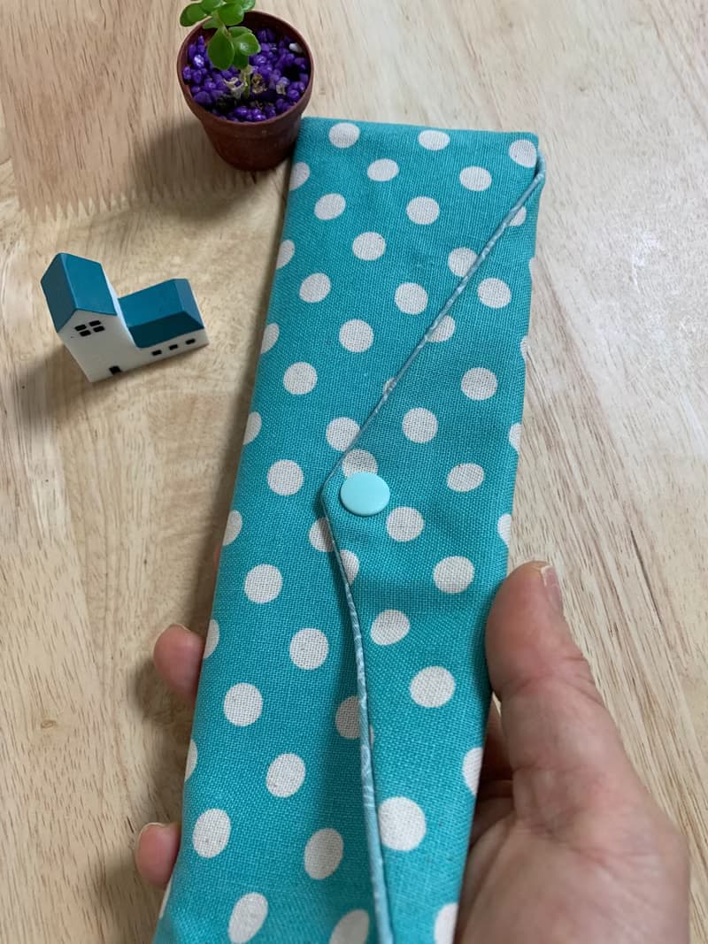 文青風環保純棉筷袋 浪漫圈圈 柔情湖水 日本 潮物 收納 手作餐具