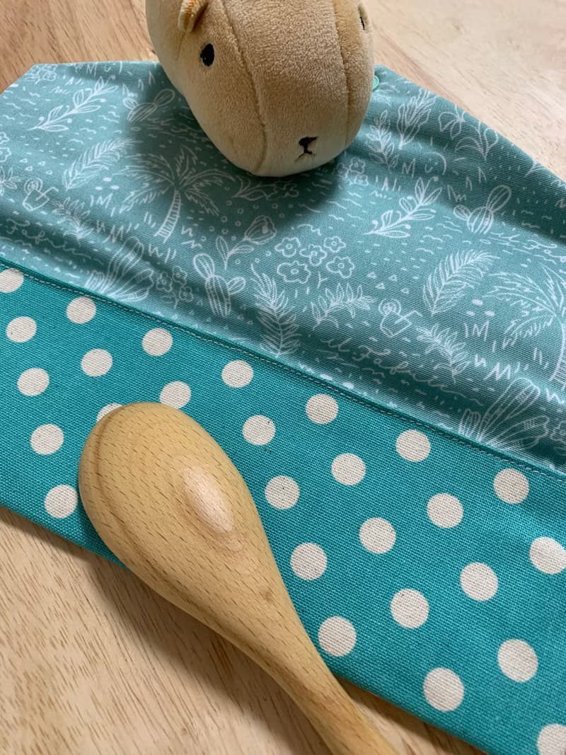 文青風環保純棉筷袋 浪漫圈圈 柔情湖水 日本 潮物 收納 手作餐具