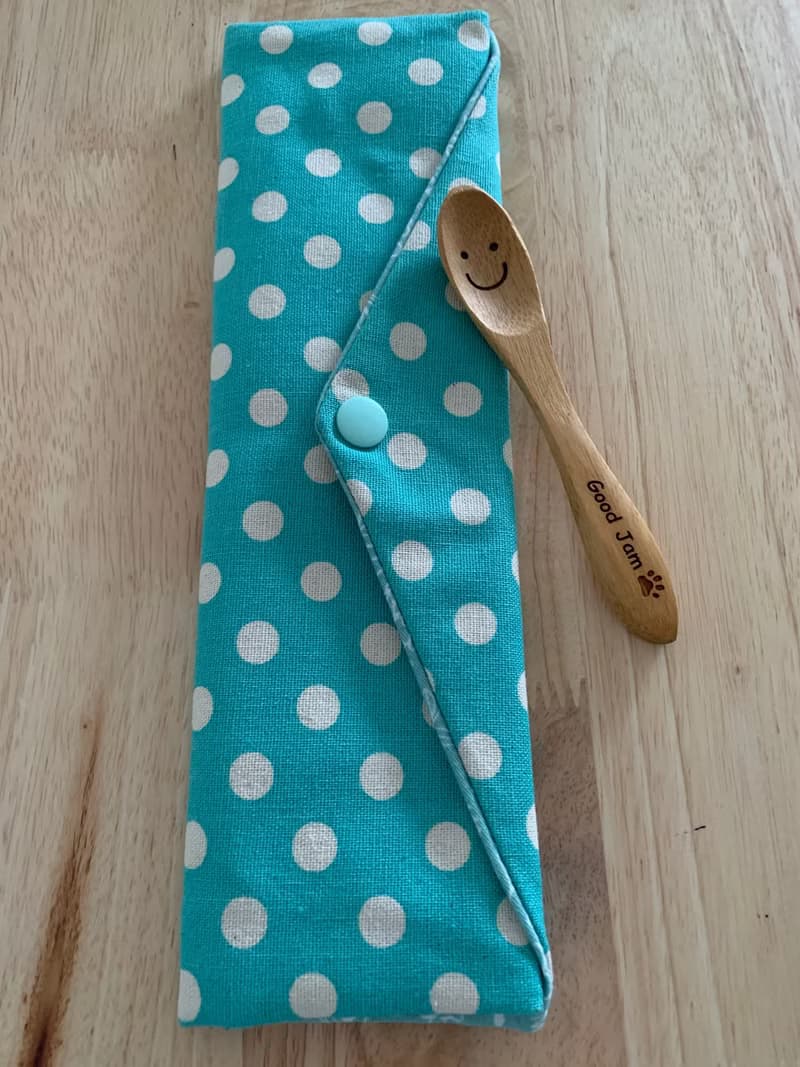 文青風環保純棉筷袋 浪漫圈圈 柔情湖水 日本 潮物 收納 手作餐具