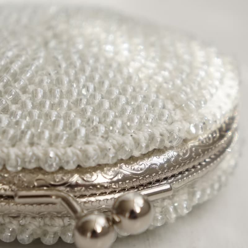 Ba-ba (m) Beads crochet round coinpurse No.2107