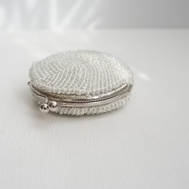 Ba-ba (m) Beads crochet round coinpurse No.2107