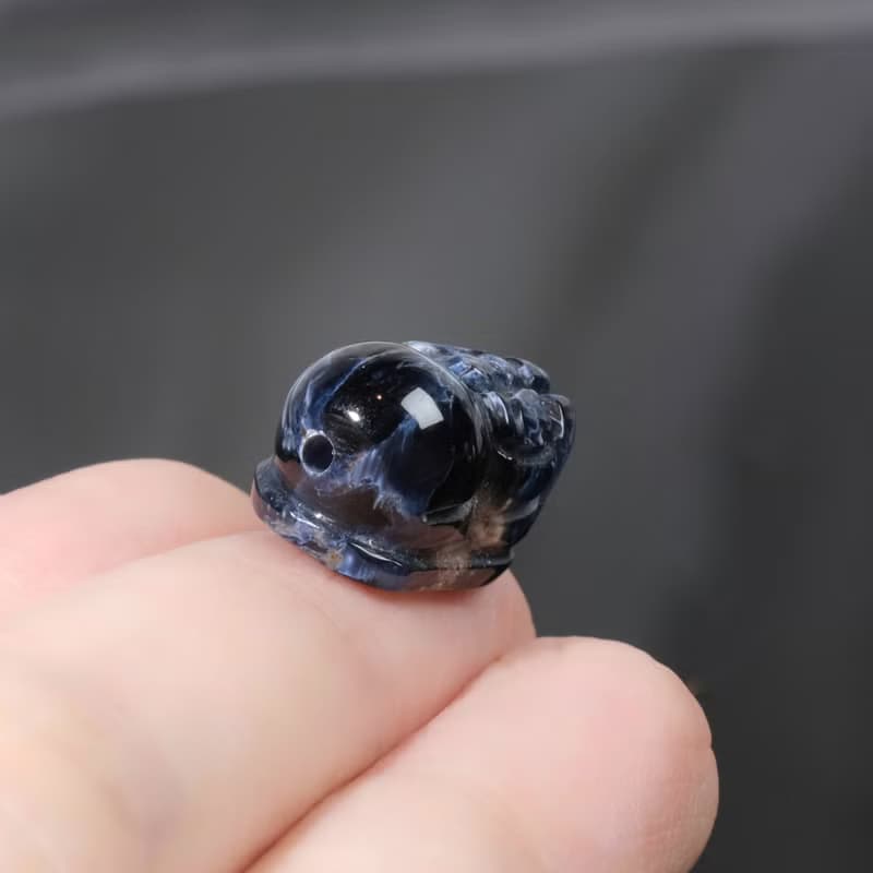 一圖一物│#514 納米比亞多藍彼得石招財貔貅 開運招財水晶飾品