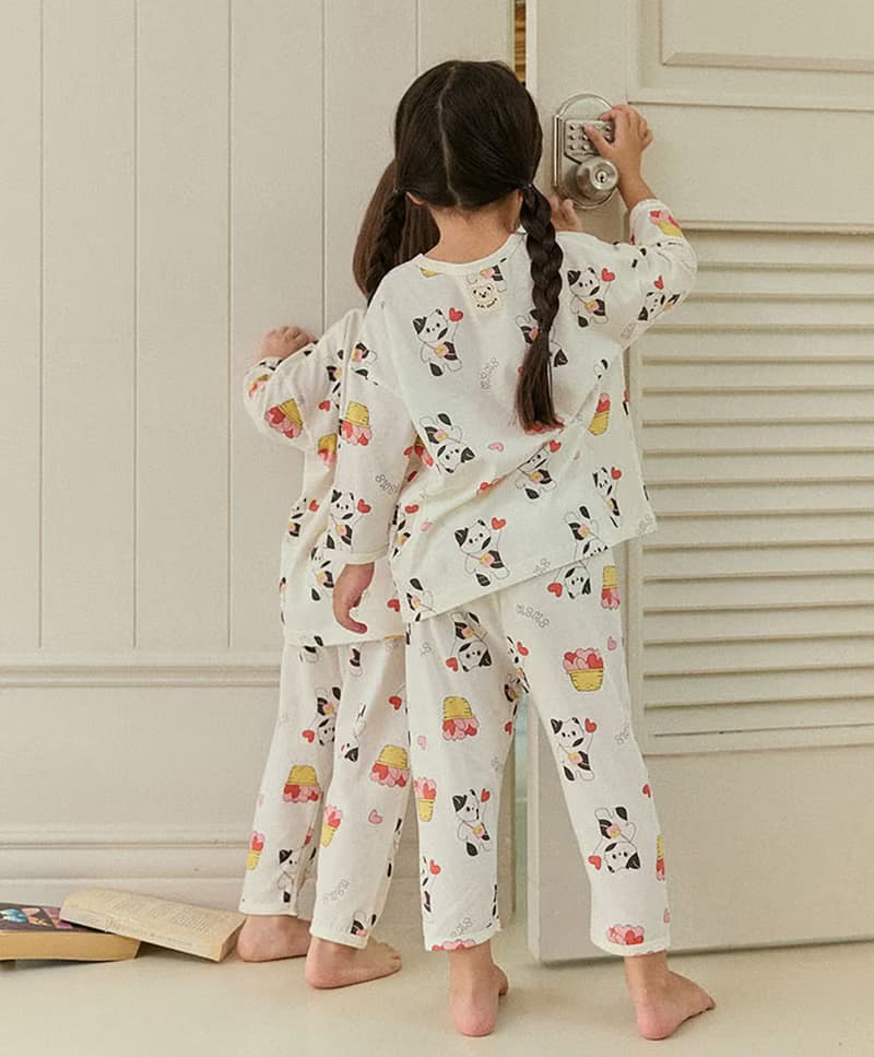 小貓咪的愛心-【寬鬆】植纖衣長袖韓國童裝-K60209