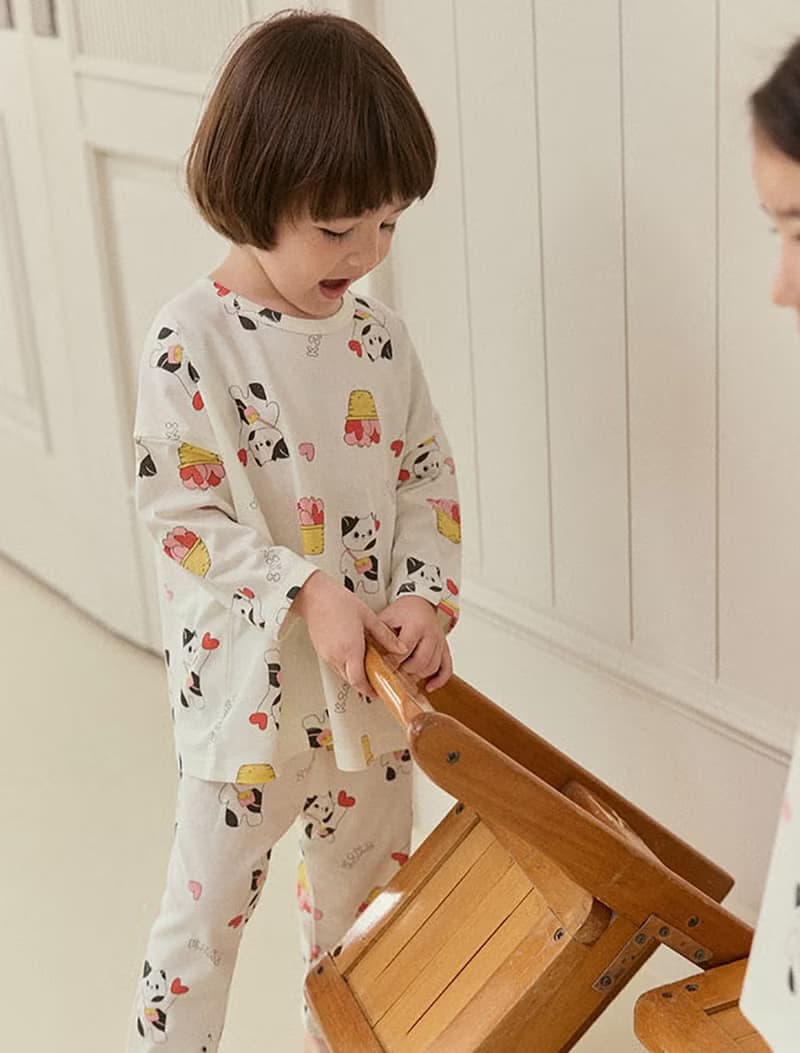 小貓咪的愛心-【寬鬆】植纖衣長袖韓國童裝-K60209