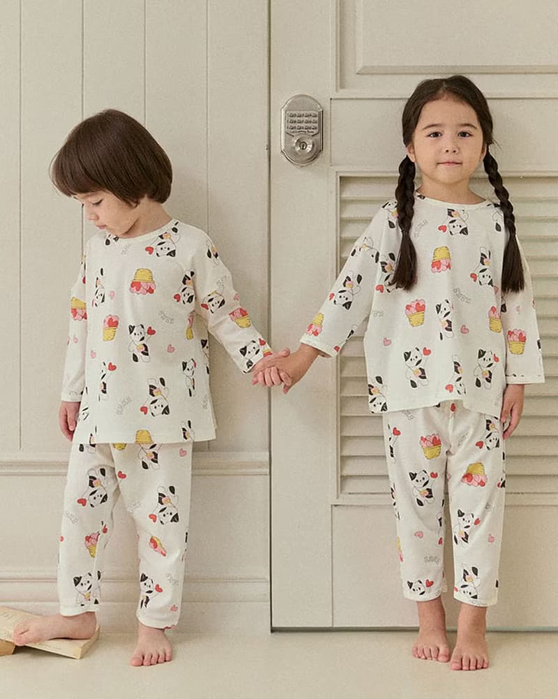 小貓咪的愛心-【寬鬆】植纖衣長袖韓國童裝-K60209