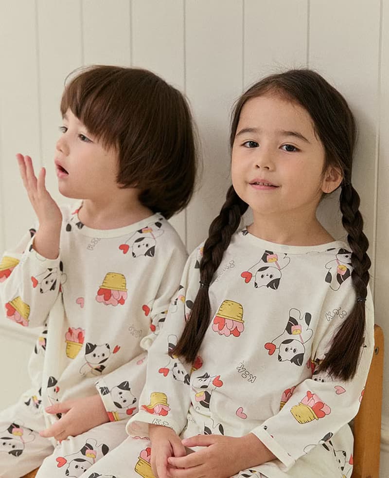 小貓咪的愛心-【寬鬆】植纖衣長袖韓國童裝-K60209