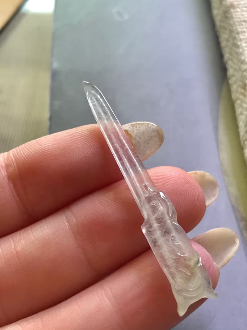 玻璃種翡翠寶刀 | 裸石 | 天然緬甸玉A貨翡翠 | 送禮