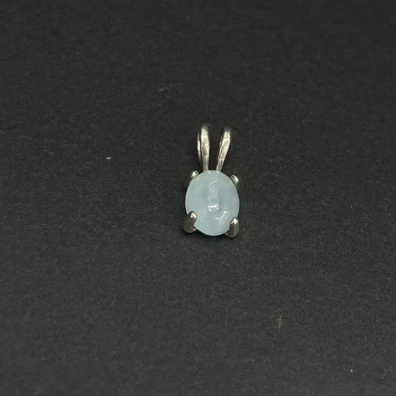 兔兔造型天然石銀墜 //多款天然石//純墜不含鍊