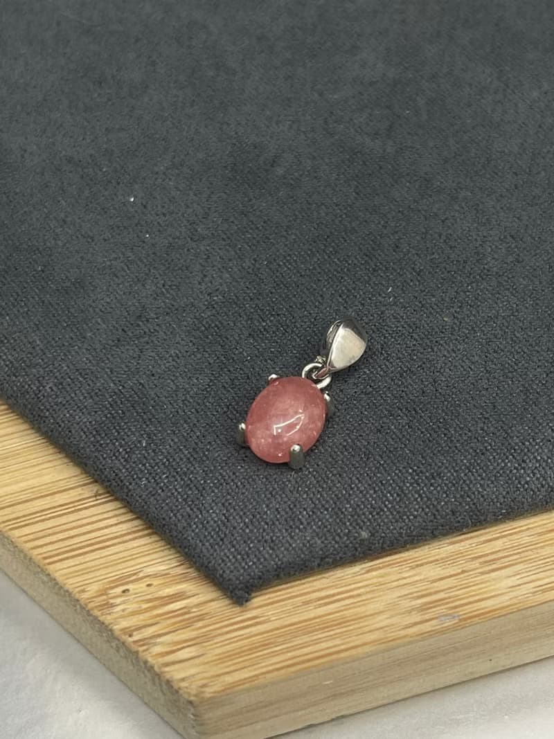 兔兔造型天然石銀墜 //多款天然石//純墜不含鍊