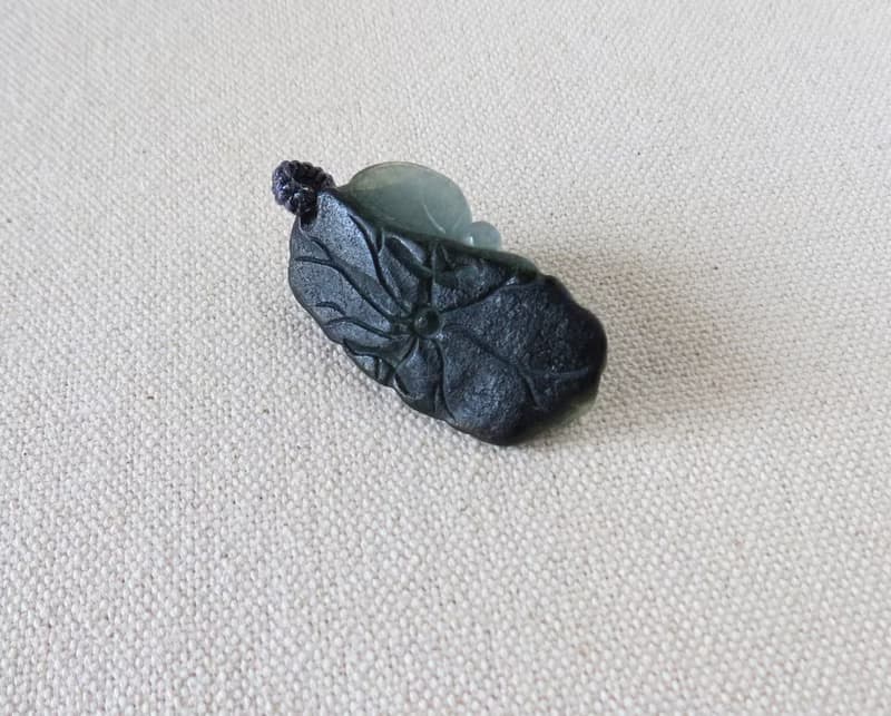 純銀【財源滾滾】冰種貔貅翡翠韓國蠟線項鍊**招財、避邪、防小人