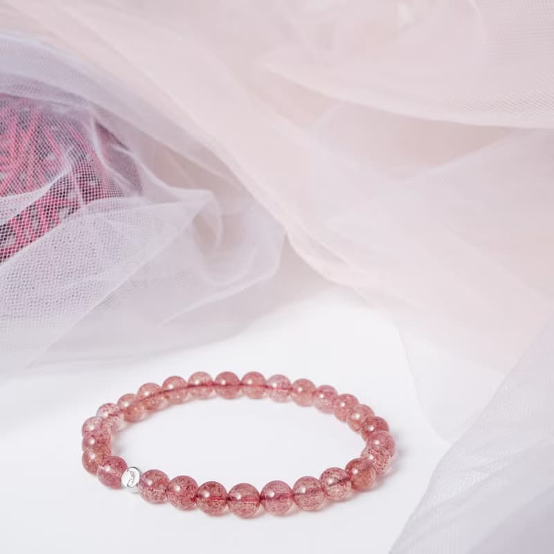 草莓晶 | 天然能量手串 | 6-7mm