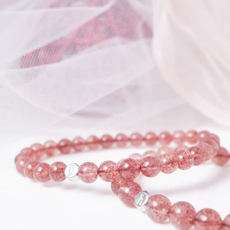 草莓晶 | 天然能量手串 | 6-7mm