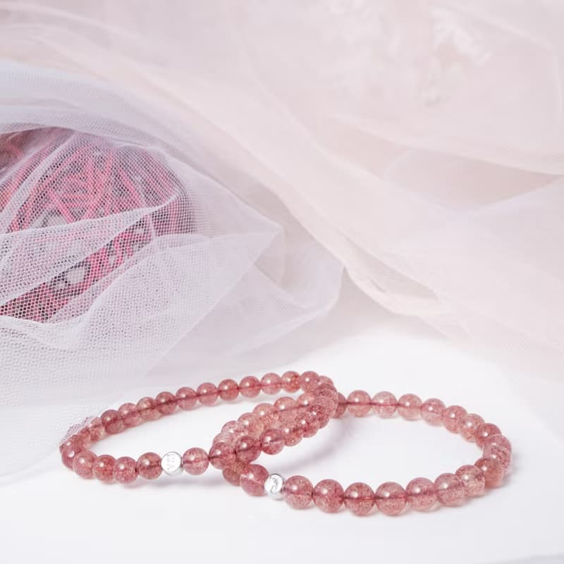 草莓晶 | 天然能量手串 | 6-7mm