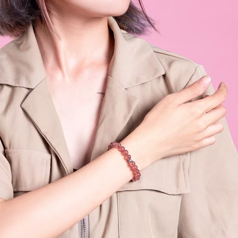 草莓晶 | 天然能量手串 | 6-7mm