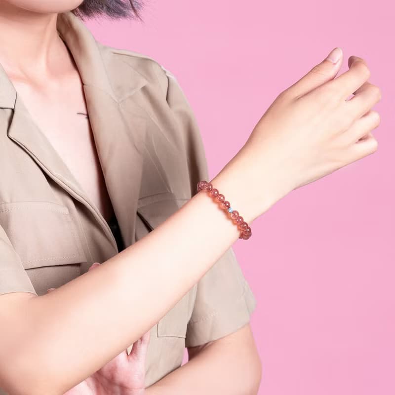 草莓晶 | 天然能量手串 | 6-7mm