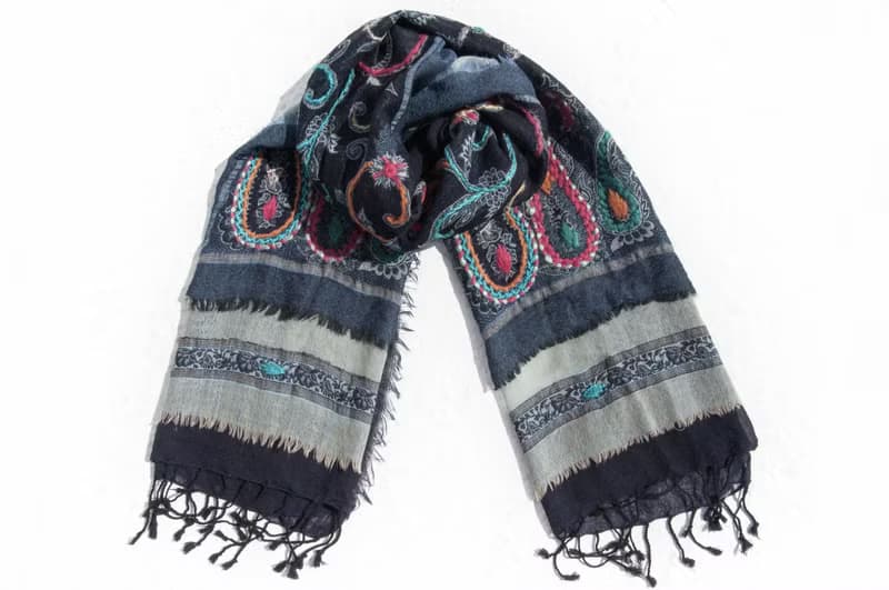羊絨毛毯 水煮羊毛披肩/針織圍巾/刺繡圍巾/羊絨披巾/喀什米爾Cashmere 聖誕節禮物 交換禮物 母親節 父親節-花