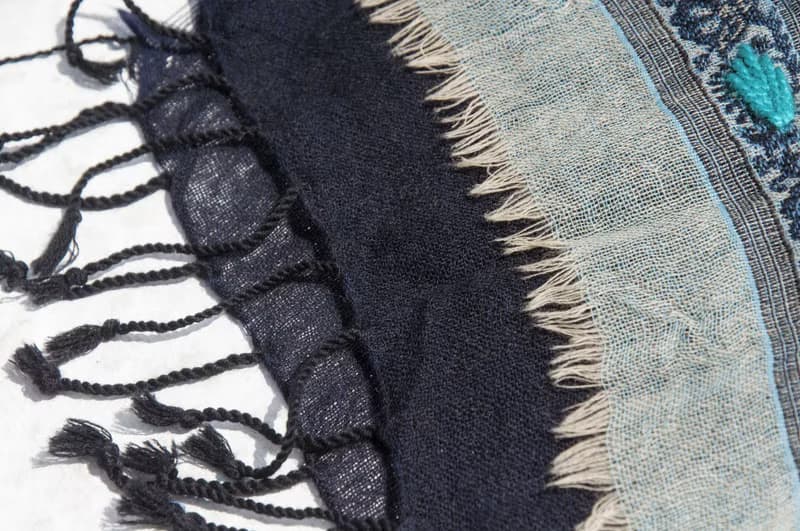羊絨毛毯 水煮羊毛披肩/針織圍巾/刺繡圍巾/羊絨披巾/喀什米爾Cashmere 聖誕節禮物 交換禮物 母親節 父親節-花
