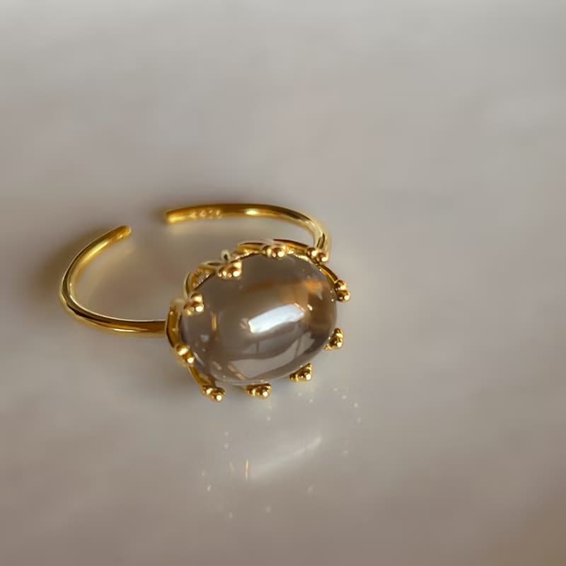 Smoky Quartz Ring【gift box】