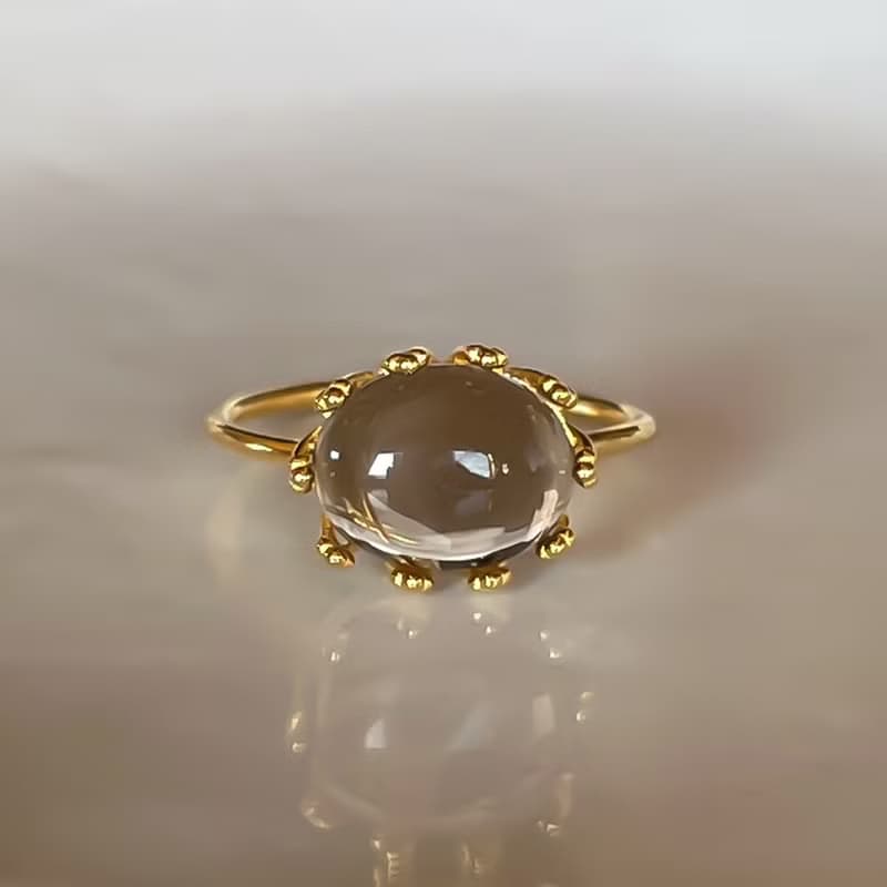 Smoky Quartz Ring【gift box】