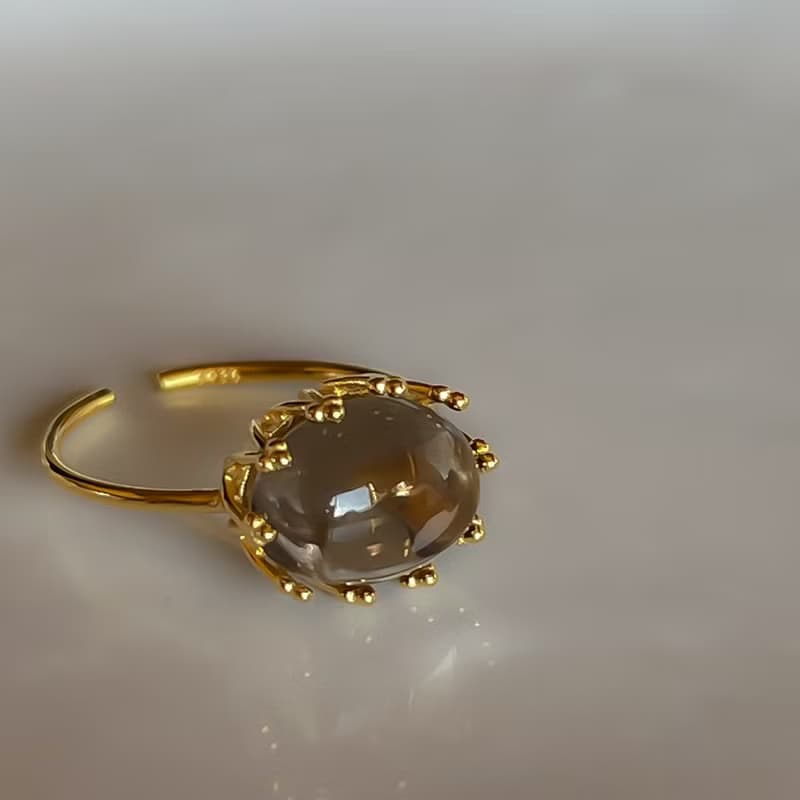 Smoky Quartz Ring【gift box】