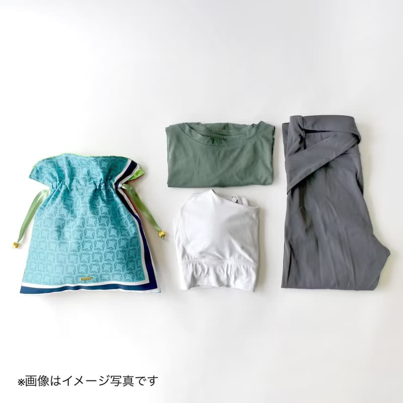SCF KINCHAKU (絲巾抽繩包)  L  / 日本製造