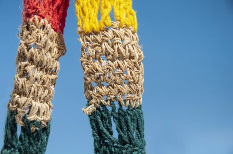 天然棉麻鉤織輕便包/斜背包/側背包/肩背包/購物袋/提袋-牙買加風