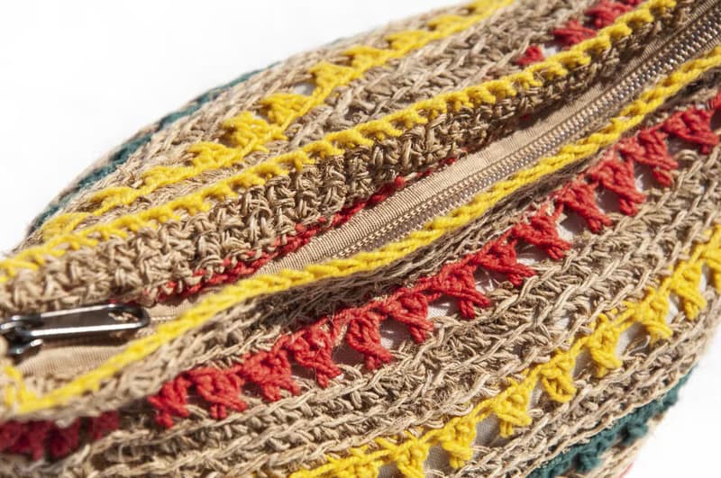 天然棉麻鉤織輕便包/斜背包/側背包/肩背包/購物袋/提袋-牙買加風