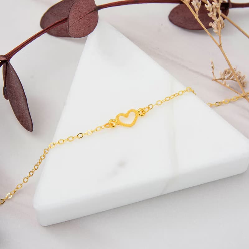 藏寶箱金飾 9999黃金純金 無線大 古錢 蝴蝶結 愛心 手鍊 手環