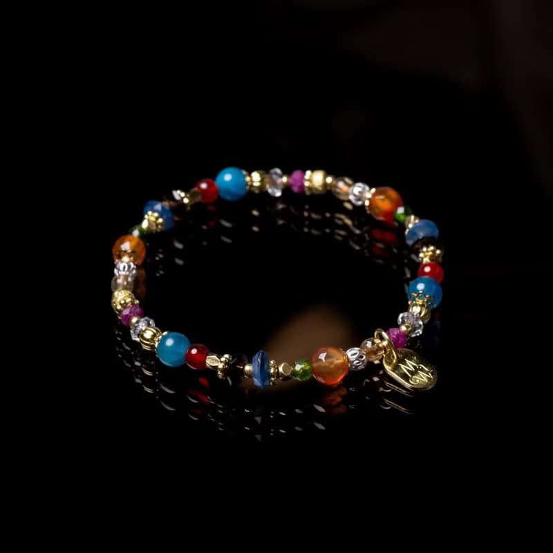 【旅行祭】解密瑪雅 // C1618紅玉髓磷灰石紅寶石手鍊