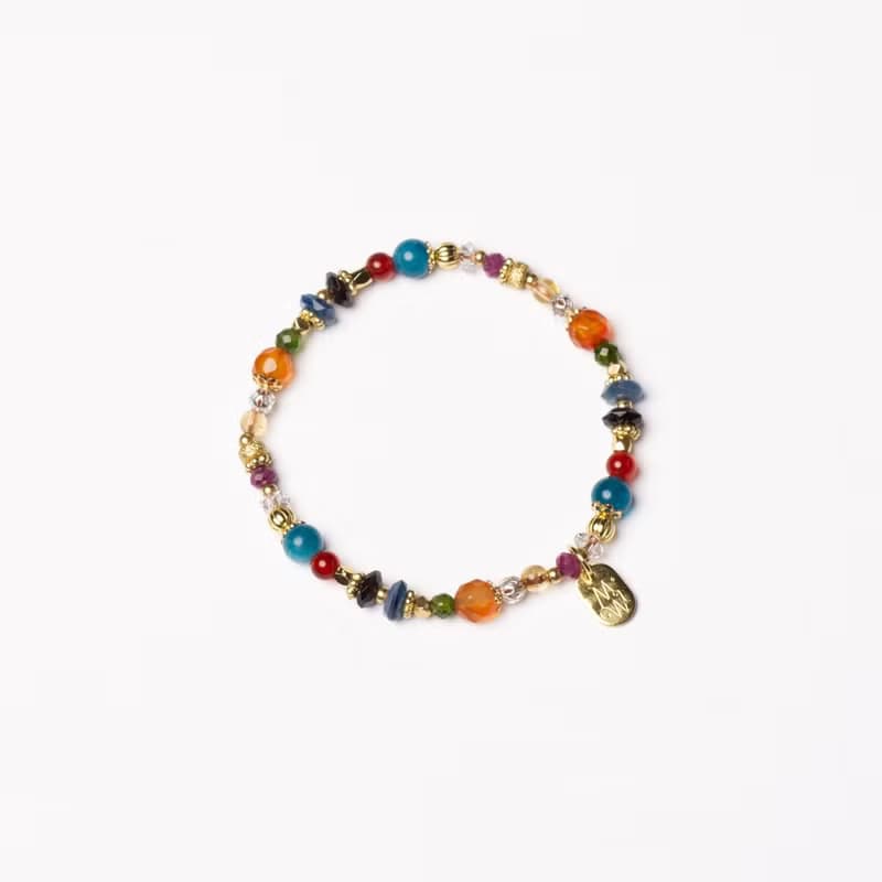 【旅行祭】解密瑪雅 // C1618紅玉髓磷灰石紅寶石手鍊