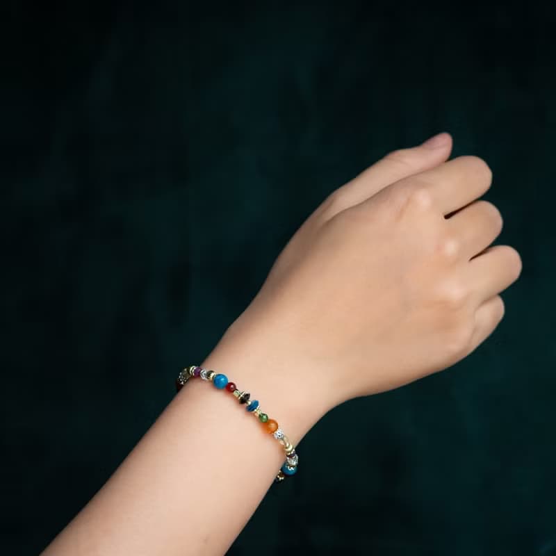 【旅行祭】解密瑪雅 // C1618紅玉髓磷灰石紅寶石手鍊