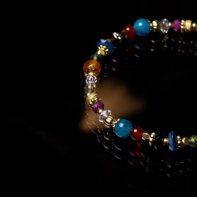 【旅行祭】解密瑪雅 // C1618紅玉髓磷灰石紅寶石手鍊