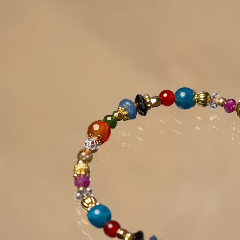 【旅行祭】解密瑪雅 // C1618紅玉髓磷灰石紅寶石手鍊