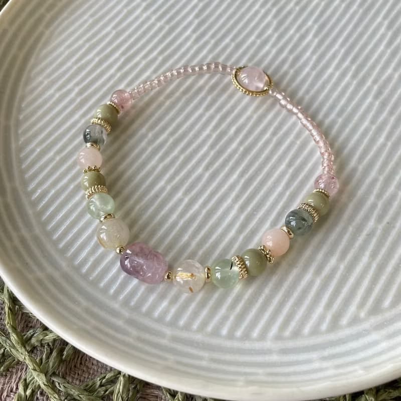 紫極光貔貅招財魅力彈性手鍊