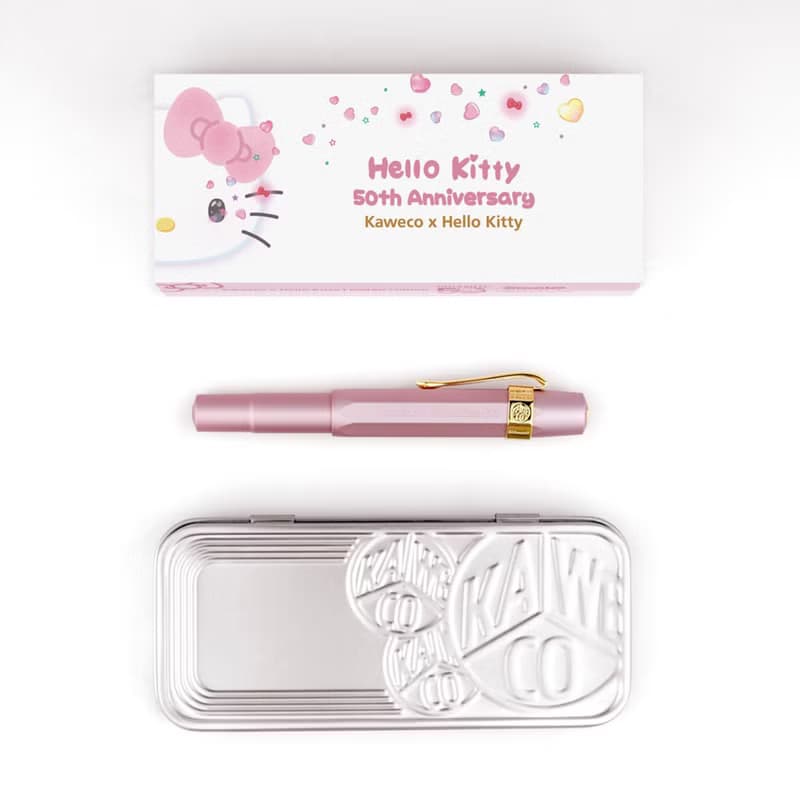 德國 KAWECO x Hello Kitty AL Sport 鋼筆50週年限定版粉色 金尖