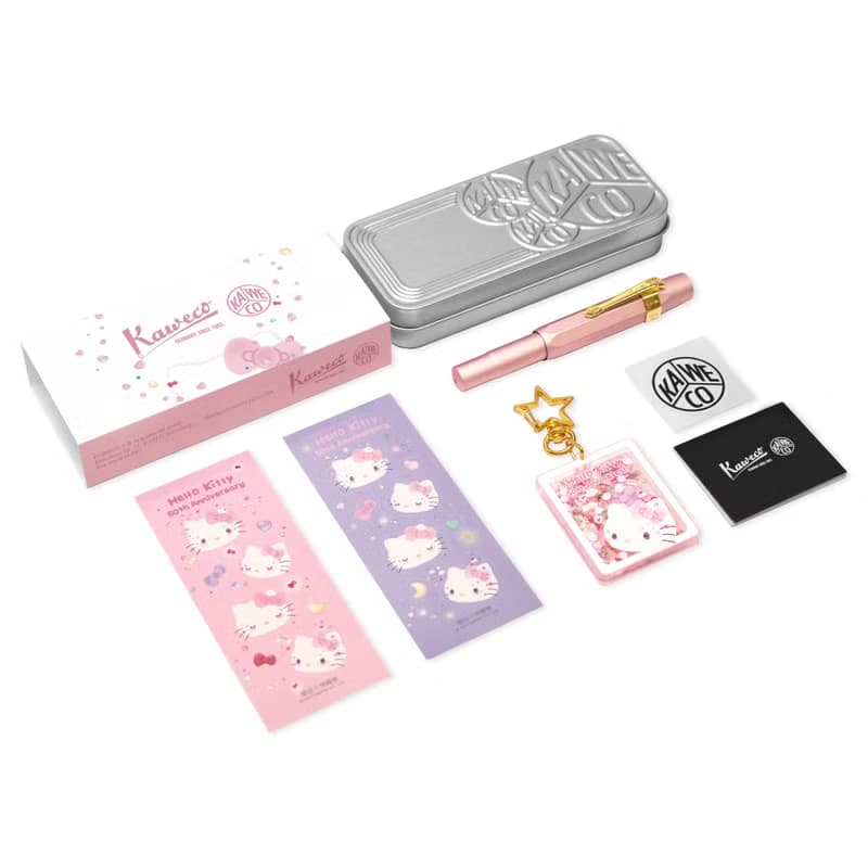 德國 KAWECO x Hello Kitty AL Sport 鋼筆50週年限定版粉色 金尖