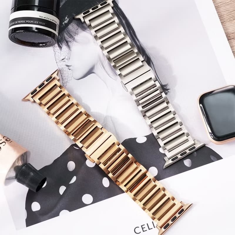 Apple watch - 【高端支線限量款】H形拼方塊316L不鏽鋼 蘋果錶帶