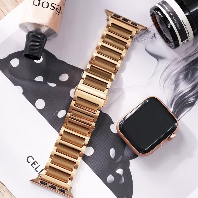 Apple watch - 【高端支線限量款】H形拼方塊316L不鏽鋼 蘋果錶帶