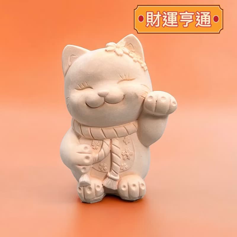 花耳招財貓 豪華田園套組 藝術香氛擴香 開店禮首選 多款顏色任選