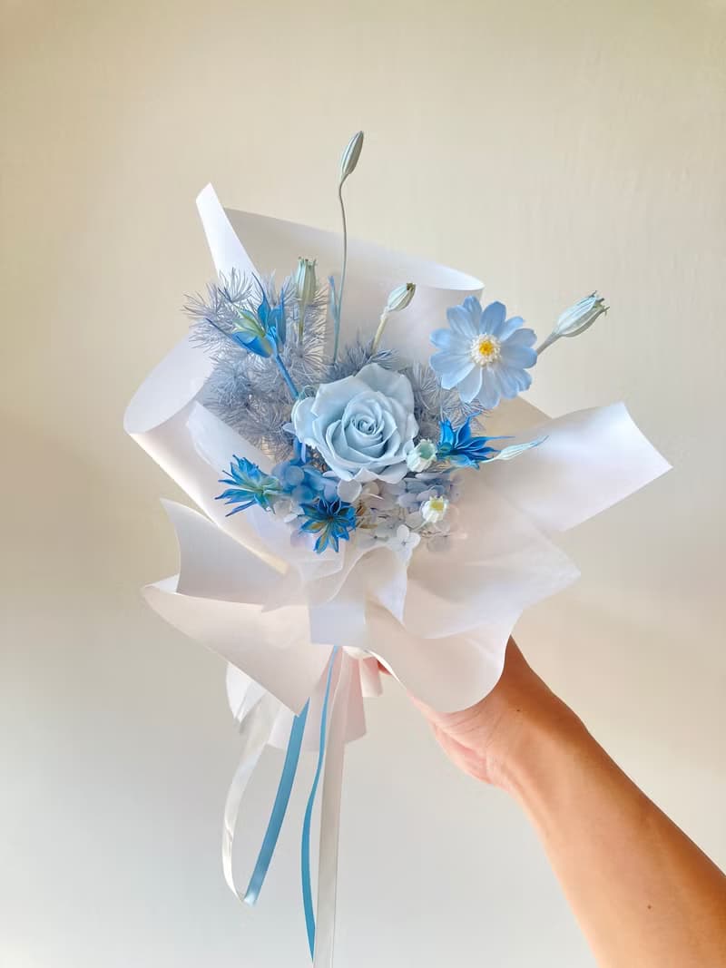 少女風永生花束-情人節/520/七夕/生日紀念日禮物/永生玫瑰花束