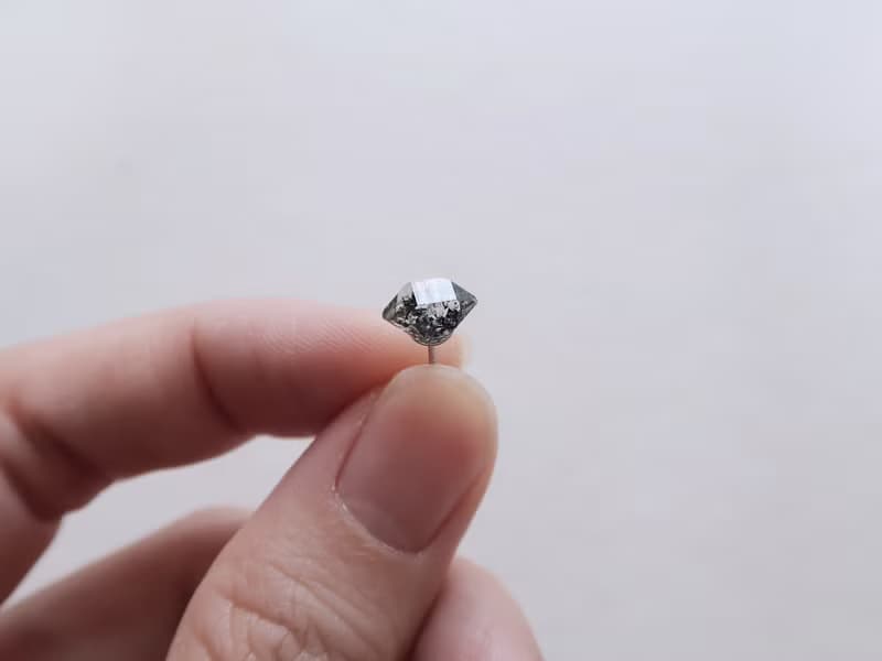 925純銀 赫基蒙水晶 黑閃靈鑽 鎖珠 轉珠 耳環 耳夾