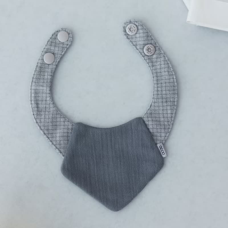 Cocuu Bib 格紋配飾圍兜