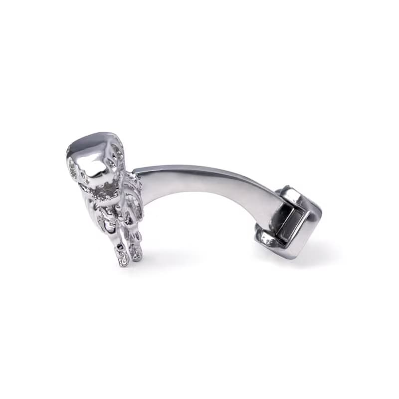 银色恐龙骨袖釦