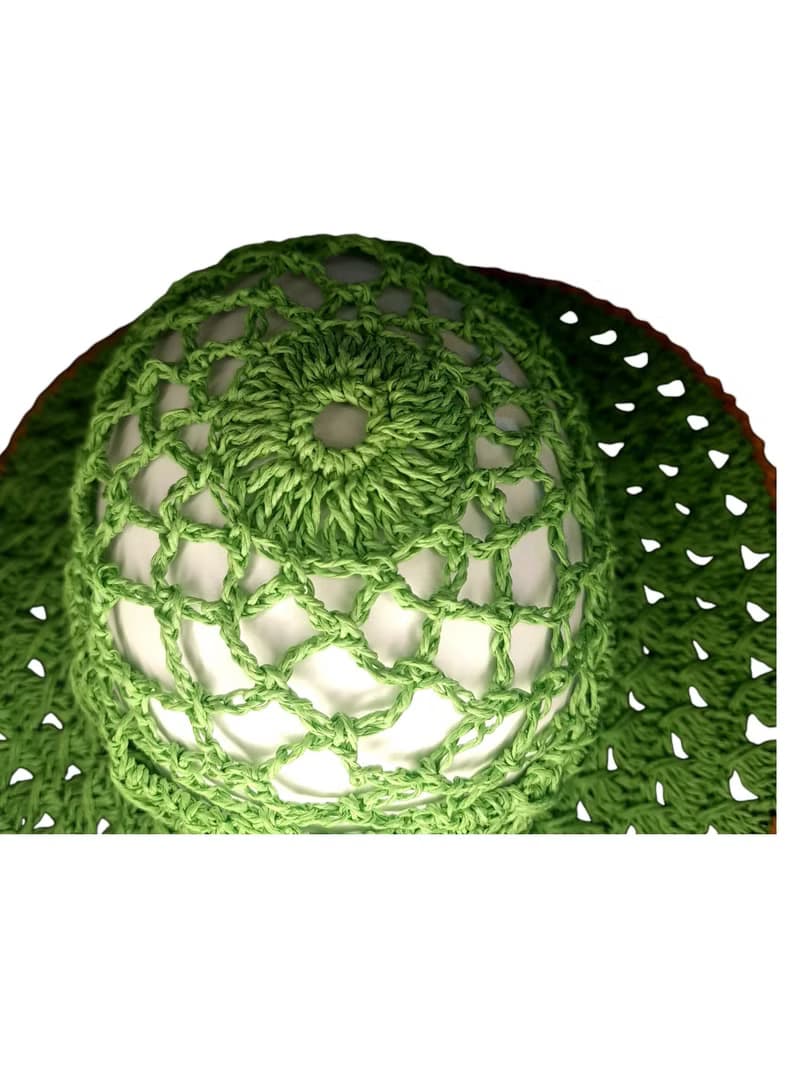 Hand-crocheted designer hat
