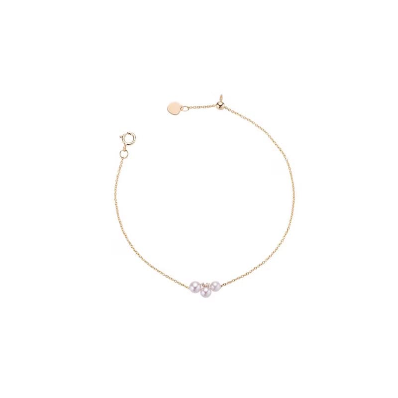 白日夢 - 珍珠鑲鑽手鍊(可調式)