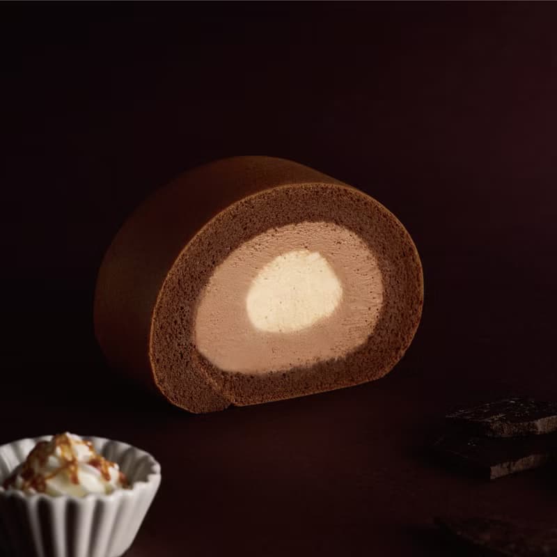 【1%bakery】極致巧克力焦糖夾心生乳捲