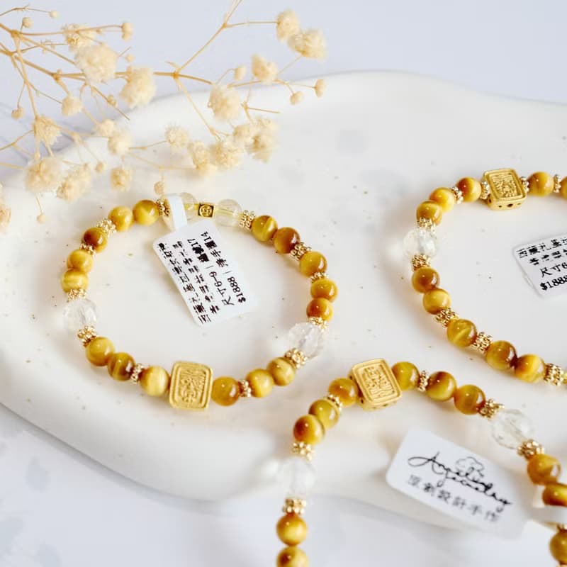 Amelia Jewelry丨西藏扎基拉姆女財神丨天然富足守護虎眼石原創